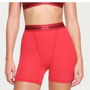 SKIMS Red Women's Cotton Rib Matching Set